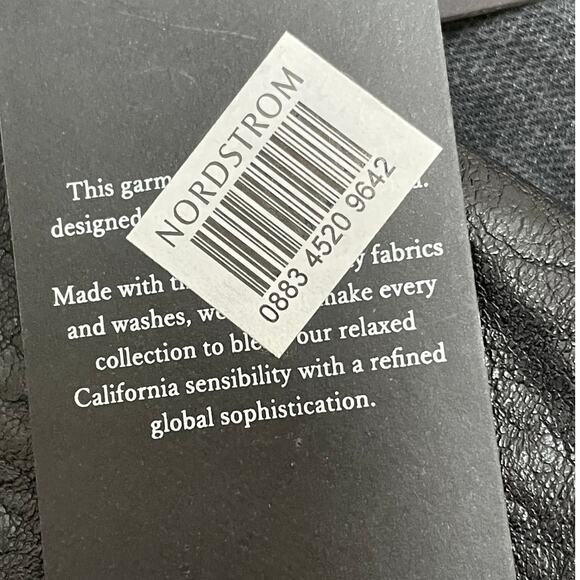 Rails Edem Skirt Black Faux Crinkle Leather Women's Size XXS New With Tags - Picture 5 of 12